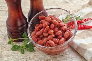 fagioli rossi in salsa di pomodoro foto