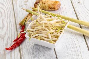 asiatico cucina miscuglio fagiolo germoglio foto