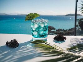 ai generato bellissimo estate cocktail foto