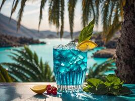 ai generato bellissimo estate cocktail foto