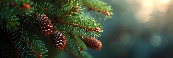 ai generato dettagli di pino aghi, in mostra loro preparativi e il struttura di il albero ramo, sfondo Immagine, generativo ai foto