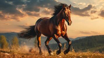 ai generato cavallo alto qualità Immagine foto