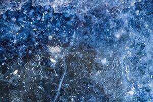 trama di ghiaccio blu foto