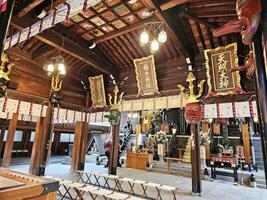 fukuoka, Giappone novembre 13, 2023 kushida jinja santuario è un' shinto santuario collocato nel hakata-ku, fukuoka, Giappone, era fondato nel nel 757. foto