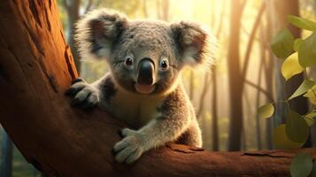 ai generato koala alto qualità Immagine foto