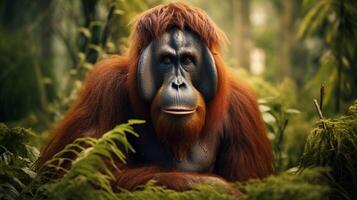 ai generato orangutan alto qualità Immagine foto