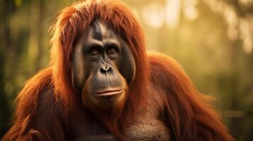 ai generato orangutan alto qualità Immagine foto