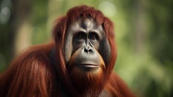 ai generato orangutan alto qualità Immagine foto