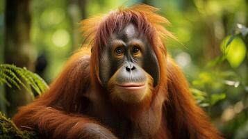 ai generato orangutan alto qualità Immagine foto