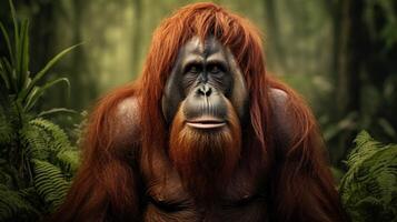 ai generato orangutan alto qualità Immagine foto