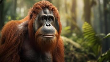 ai generato orangutan alto qualità Immagine foto