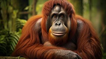 ai generato orangutan alto qualità Immagine foto