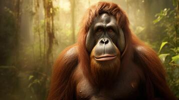 ai generato orangutan alto qualità Immagine foto