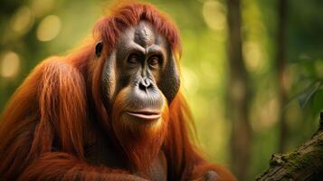 ai generato orangutan alto qualità Immagine foto