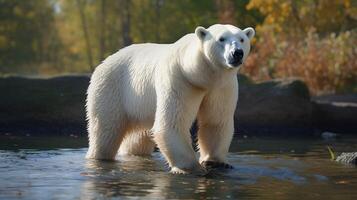 ai generato polare orso alto qualità Immagine foto