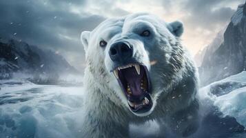 ai generato polare orso alto qualità Immagine foto