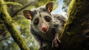 ai generato opossum alto qualità Immagine foto