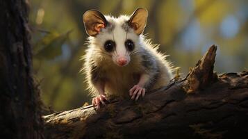 ai generato opossum alto qualità Immagine foto