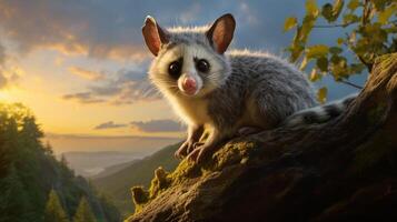 ai generato opossum alto qualità Immagine foto