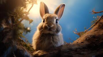 ai generato coniglio alto qualità Immagine foto