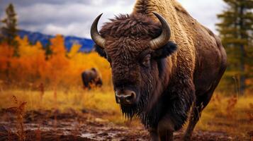 ai generato bisonte alto qualità Immagine foto