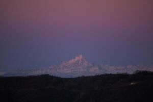 il monviso montagna picco foto