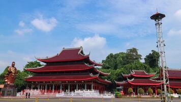 semarang, 4 marzo 2023 - sam cacca kong tempio nel semarang su centrale Giava nel Indonesia. klenteng sam cacca kong, superiore turista destinazione nel semarang Indonesia foto