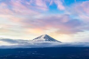 Monte Fuji Alba sfondo foto