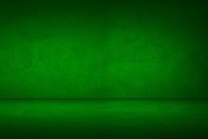 verde e buio pendenza studio e interno sfondo per presente Prodotto foto