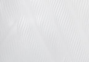muro di cemento bianco con motivo a onde. fondo astratto di struttura della parete bianca. design moderno di sfondo bianco ondulato. semplice carta da parati astratta. struttura bianca senza cuciture. superficie in cemento. parete interna. foto