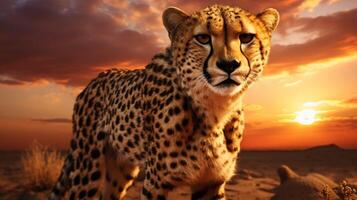 ai generato ghepardo alto qualità Immagine foto
