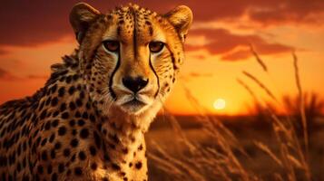 ai generato ghepardo alto qualità Immagine foto