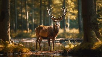 ai generato cervo alto qualità Immagine foto