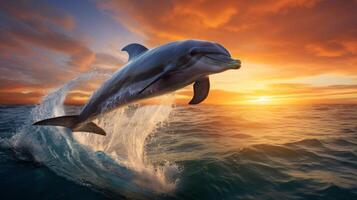 ai generato delfino alto qualità Immagine foto