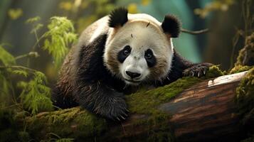 ai generato gigante panda alto qualità Immagine foto