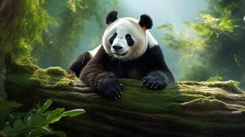 ai generato gigante panda alto qualità Immagine foto