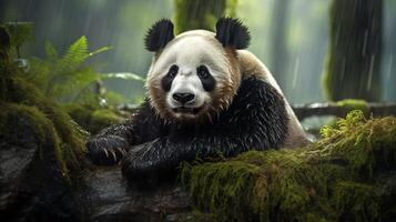 ai generato gigante panda alto qualità Immagine foto