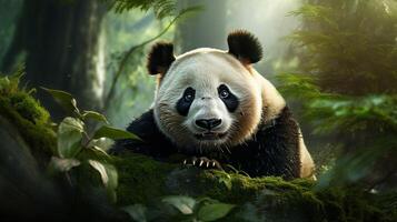 ai generato gigante panda alto qualità Immagine foto