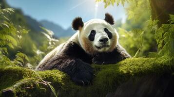 ai generato gigante panda alto qualità Immagine foto