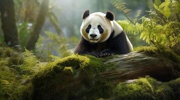 ai generato gigante panda alto qualità Immagine foto