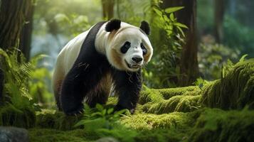 ai generato gigante panda alto qualità Immagine foto