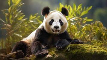 ai generato gigante panda alto qualità Immagine foto