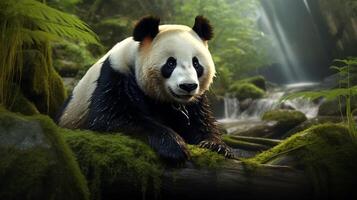 ai generato gigante panda alto qualità Immagine foto