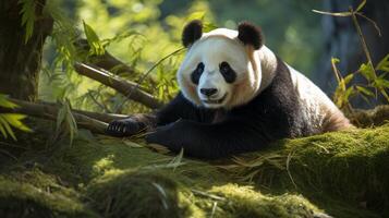 ai generato gigante panda alto qualità Immagine foto