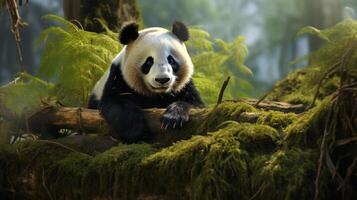 ai generato gigante panda alto qualità Immagine foto