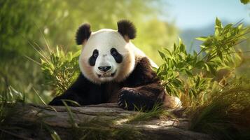 ai generato gigante panda alto qualità Immagine foto