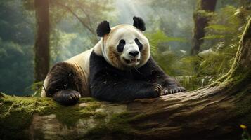 ai generato gigante panda alto qualità Immagine foto