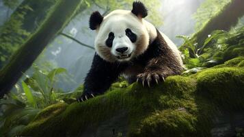 ai generato gigante panda alto qualità Immagine foto