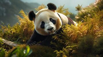 ai generato gigante panda alto qualità Immagine foto