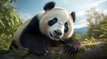 ai generato gigante panda alto qualità Immagine foto